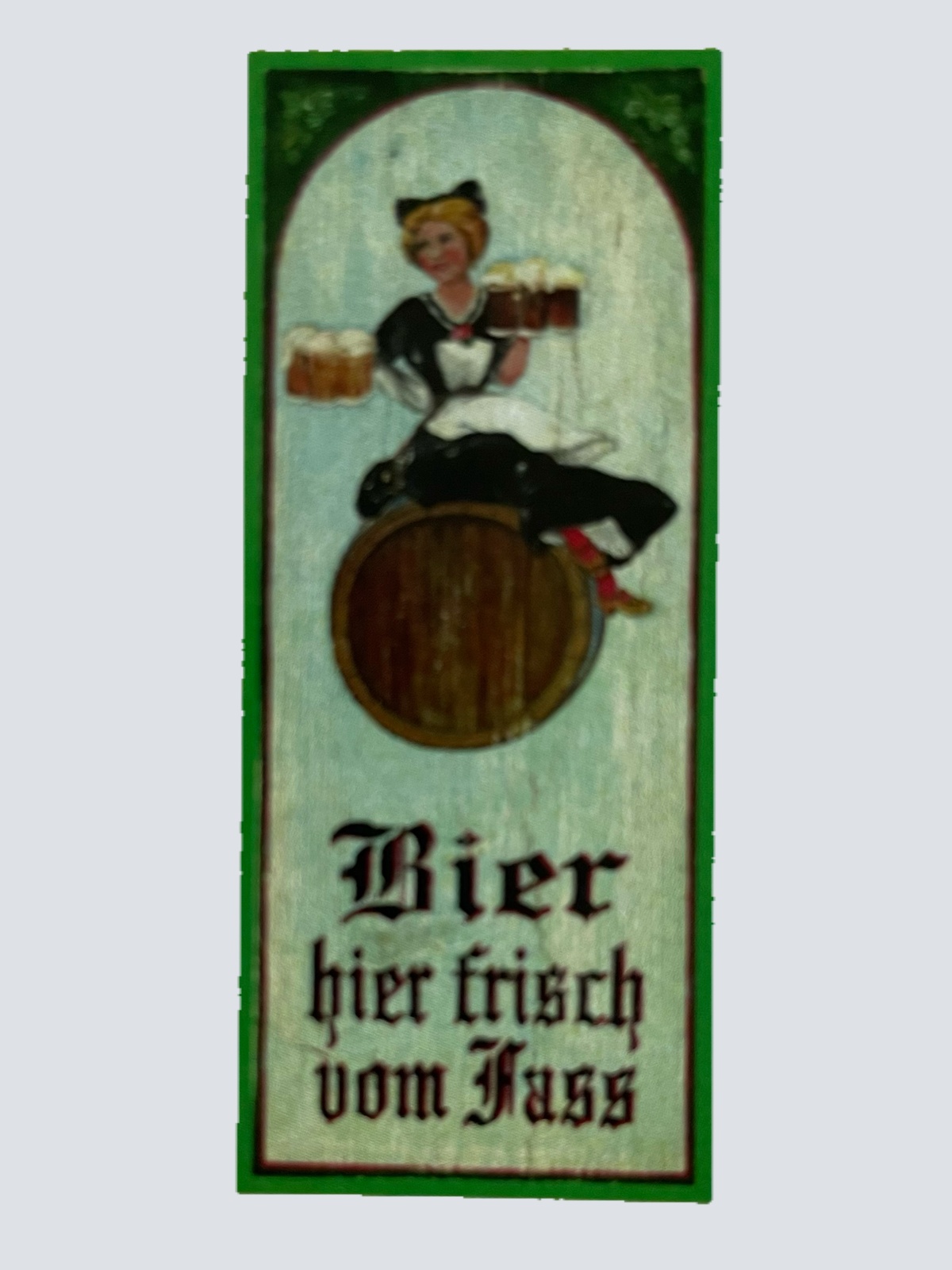Nostalgie Holzschild Bier Hier Frisch Vom Fass Alkohol Wirt Wirtshaus Schild