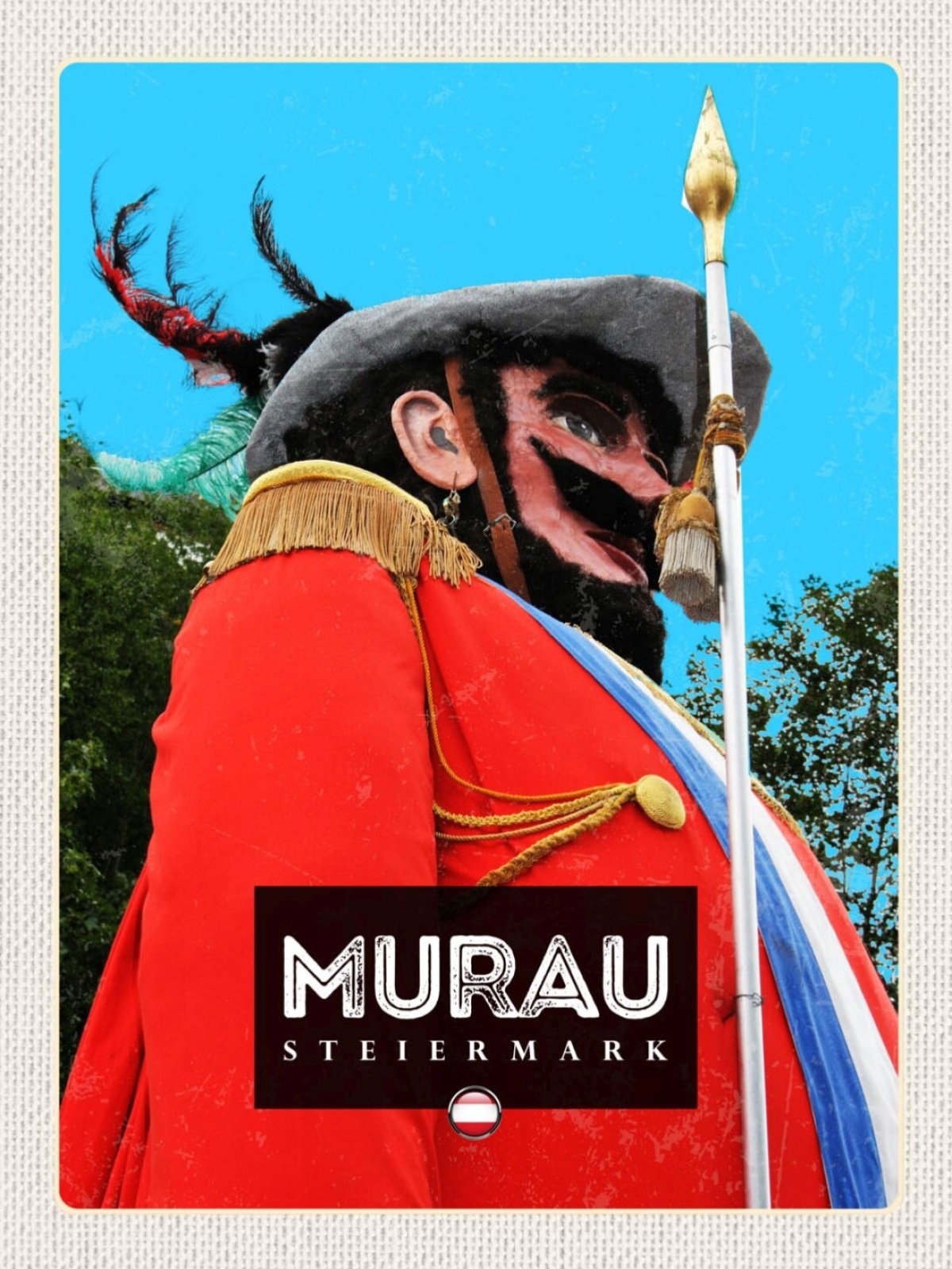 Schild Murau Österreich Steiermark Samson Umzug 12x18 20x30 30x40 Blech/Holz