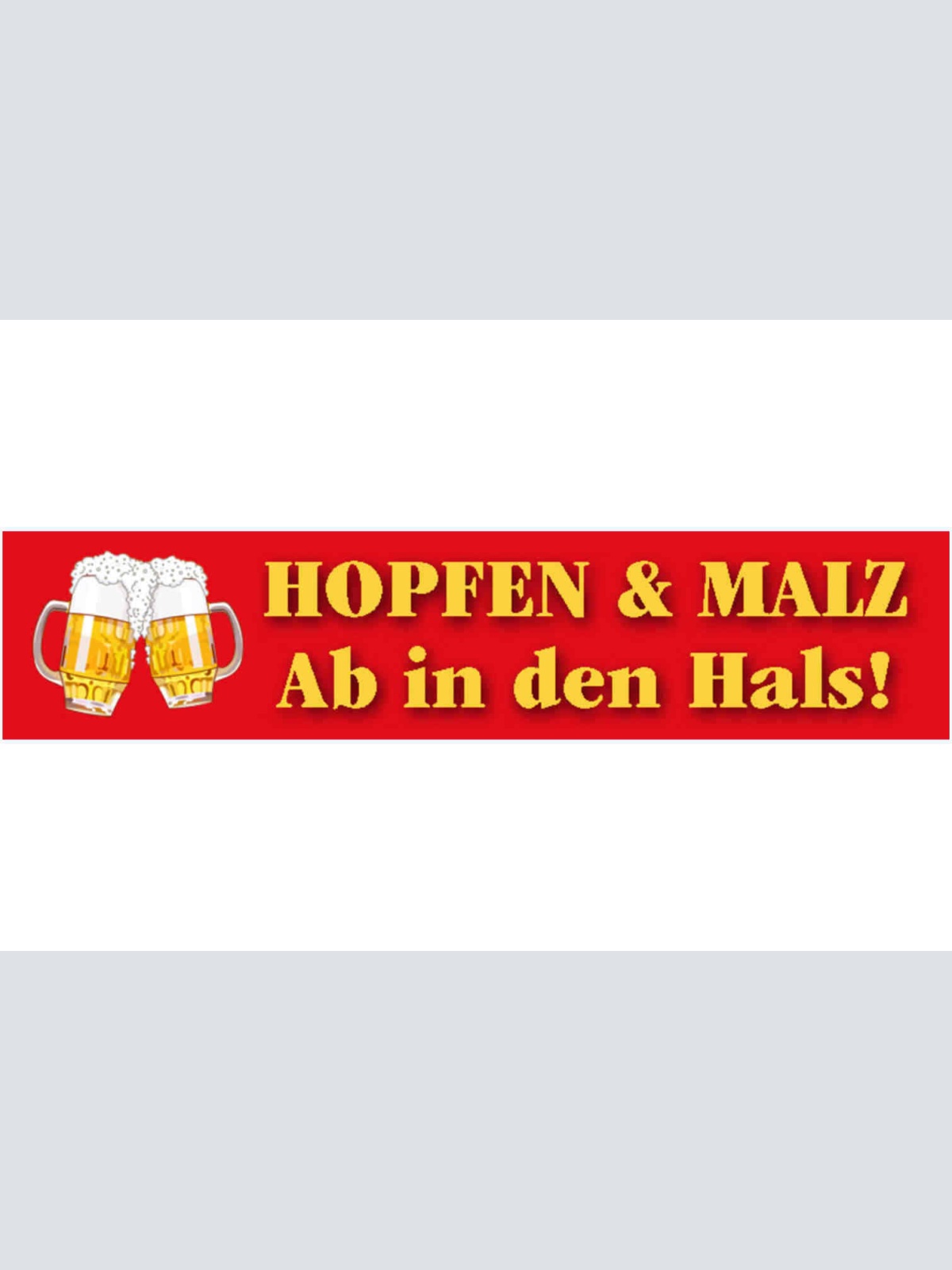 Schild Hopfen Malz Hals Bier Alkohol Glas Lokal Wirt Bar 46 x 10 Blech od. Holz