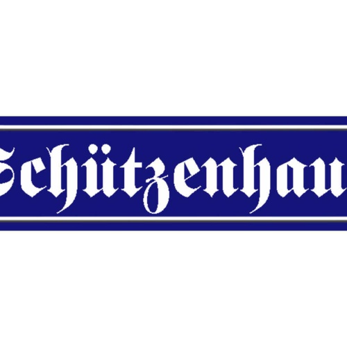 Schild Schützen Haus Verein Schießsport Anlage Ort Straße 46 x 10 Blech od. Holz