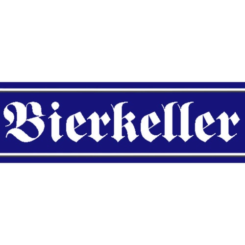Schild Bier Keller Alkohol Fass Glas Flasche Ort Straße 46 x 10 Blech od. Holz