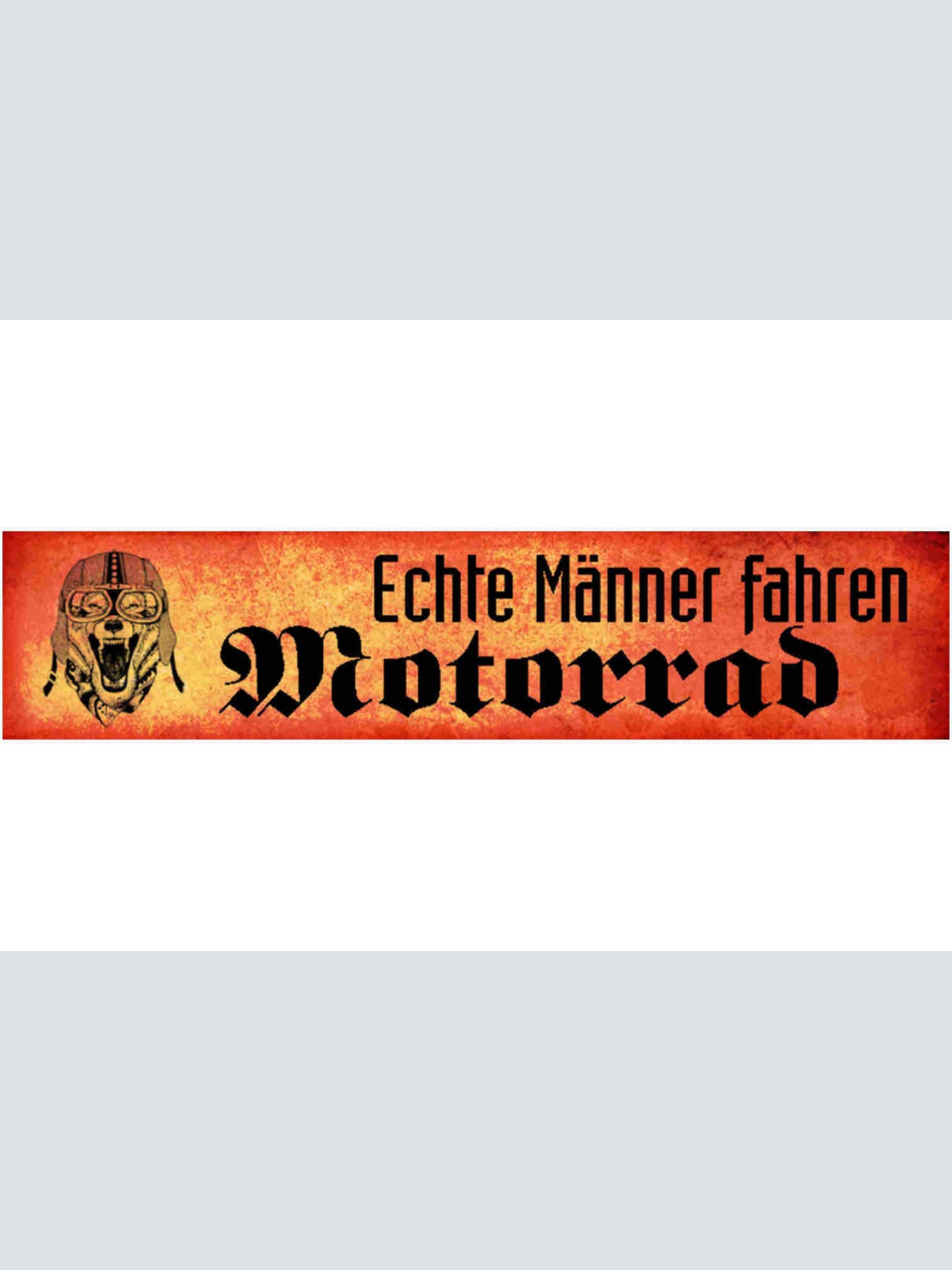Schild Echte Männer Fahren Motorrad Biker Bike Moped 46 x 10 Blech od. Holz