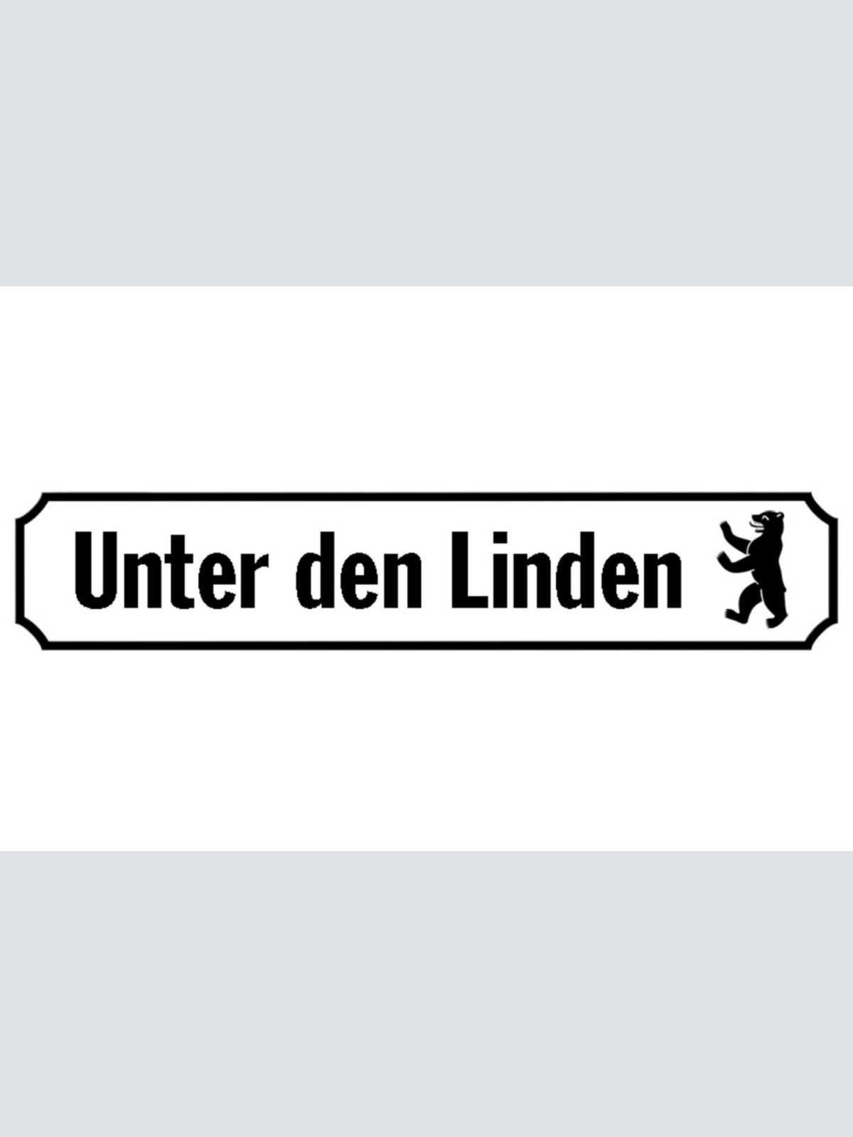 Schild Unter den Linden Berlin Deutschland Ort Straße 46 x 10 Blech od. Holz