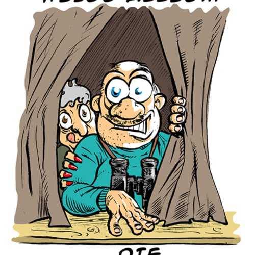 Schild Spruch Der liebe Gott weiß alles Die Nachbarschaft noch mehr Neugier JW