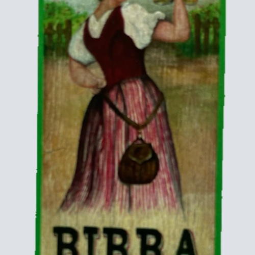 Nostalgie Holzschild Birra Alla Spina Fassbier Bier Alkohol Italien Schild