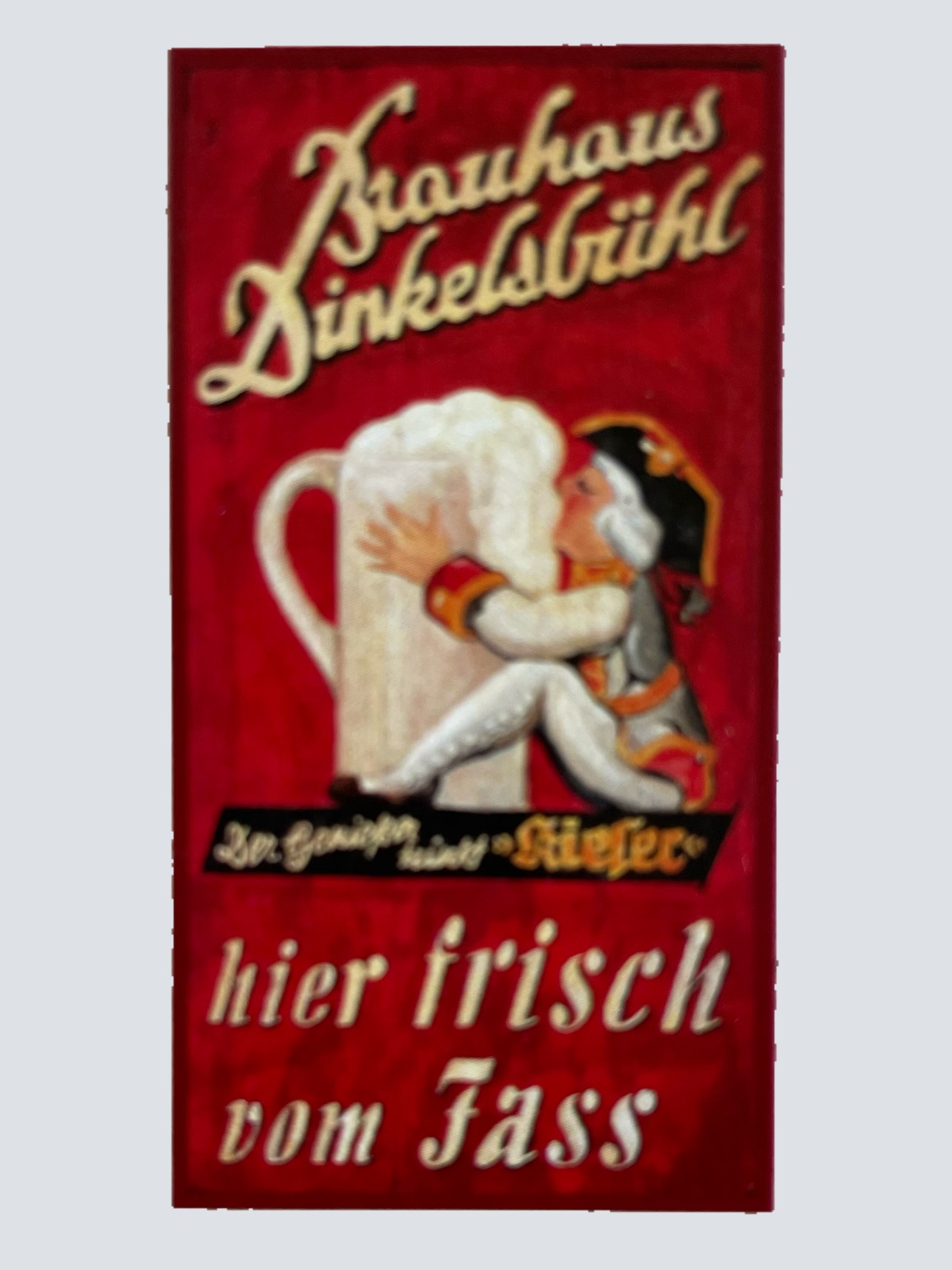 Nostalgie Holzschild Brauhaus Dinkelsbühl Frisch Vom Fass Bier Alkohol Schild