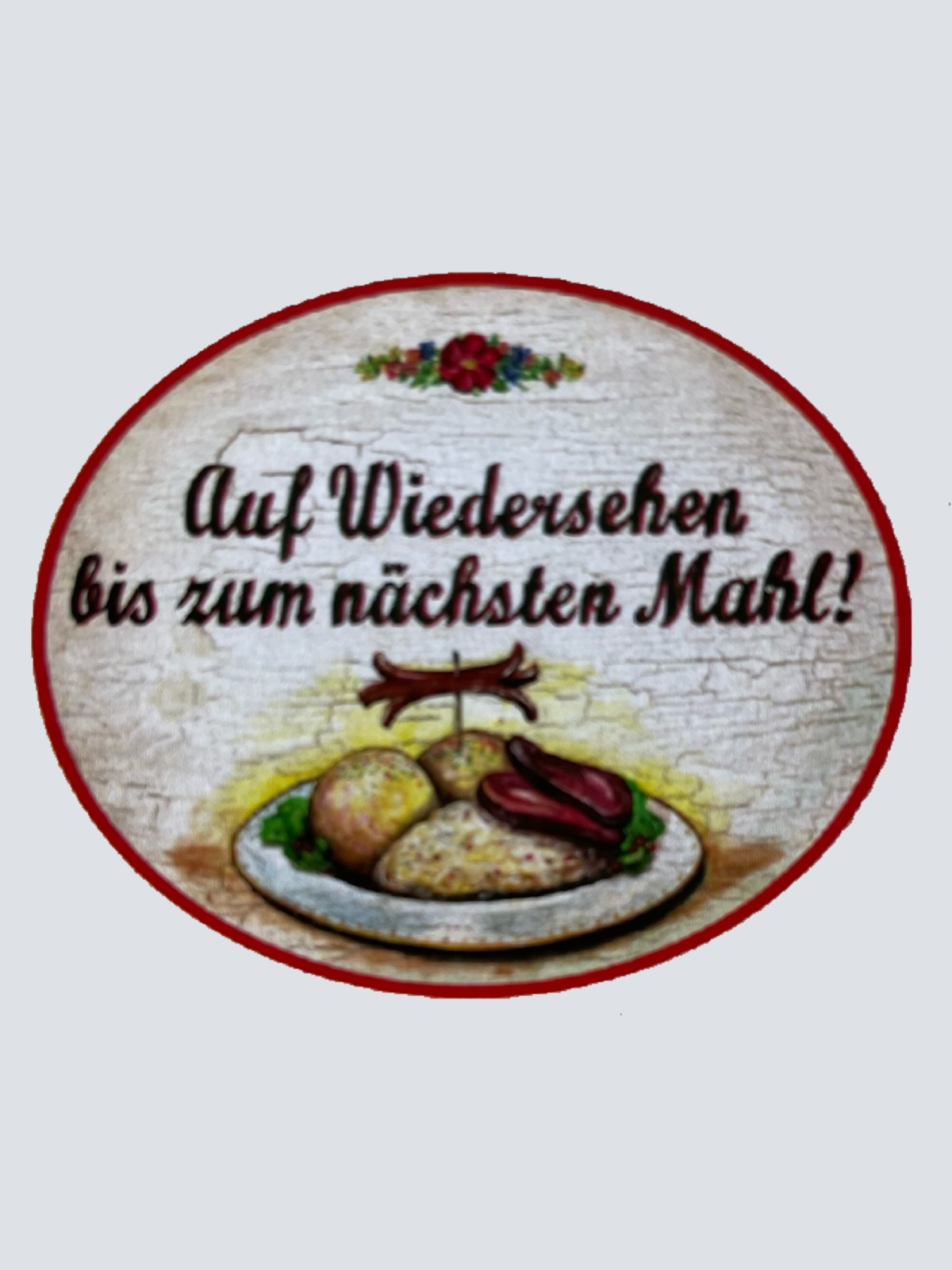 Nostalgie Holzschild Auf Wiedersehen Bis Zum Nächsten Mahl Essen Essen Schild
