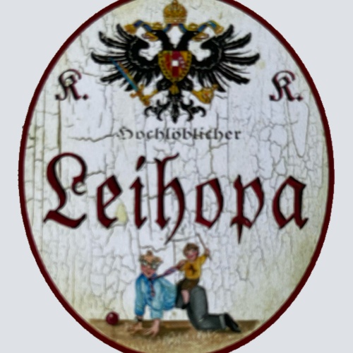 KuK Nostalgie Holzschild Hochlöblicher Leihopa Großvater Opa Kind Enkel Schild