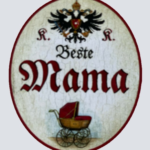 KuK Nostalgie Holzschild Beste Mama Mutter Kind Kinder Familie Eltern Schild