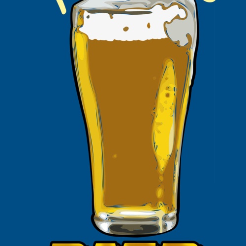 Schild Spruch Frisches Bier Alkohol JW