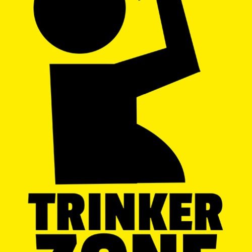Schild Spruch Trinker Zone Alkohol Party Bier JW
