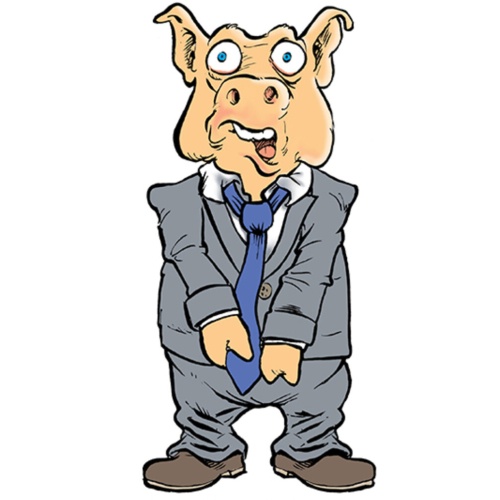 Schild Spruch Mein Chef ist ein Tierfreund jeden Tag macht er mich zur Sau JW