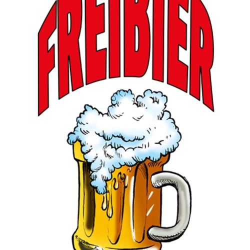 Schild Spruch Freibier Gibt's morgen Alkohol Party JW