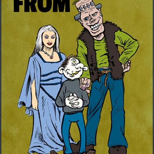 Schild Spruch Not from bad parents Nicht von schlechten Eltern Bad Englis JW