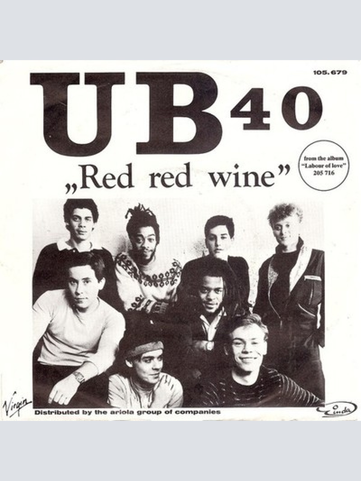 7", Single UB 40* - Red Red Wine