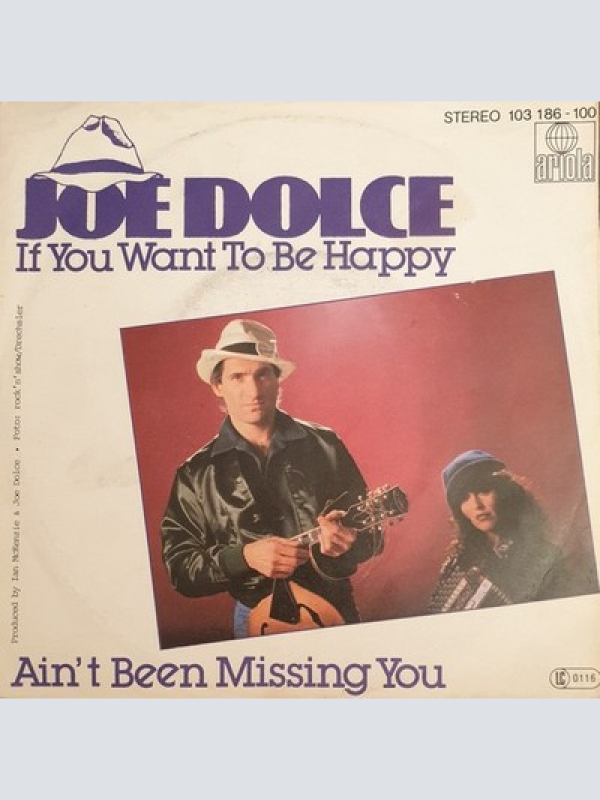 7", Single Joe Dolce Music Theatre - If You Want To Be Happy