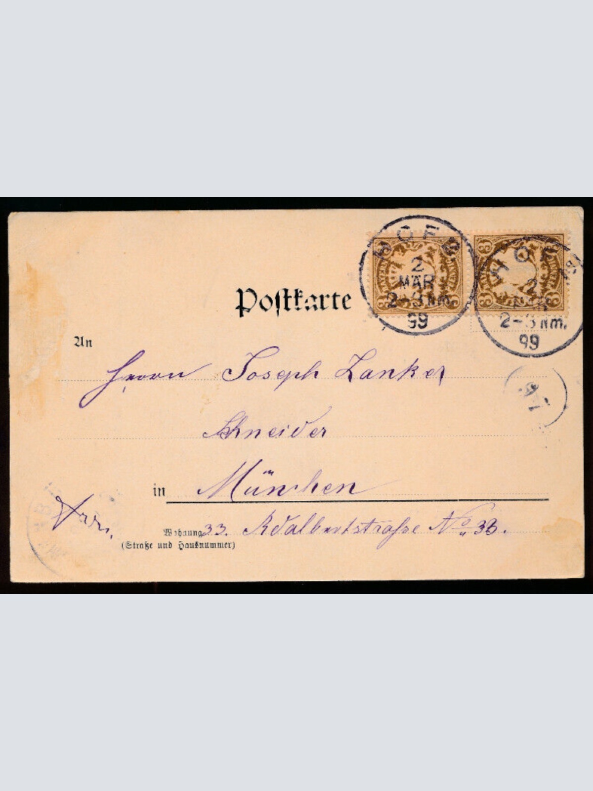 AK gruss aus Hof Bayern Deutschland (599)