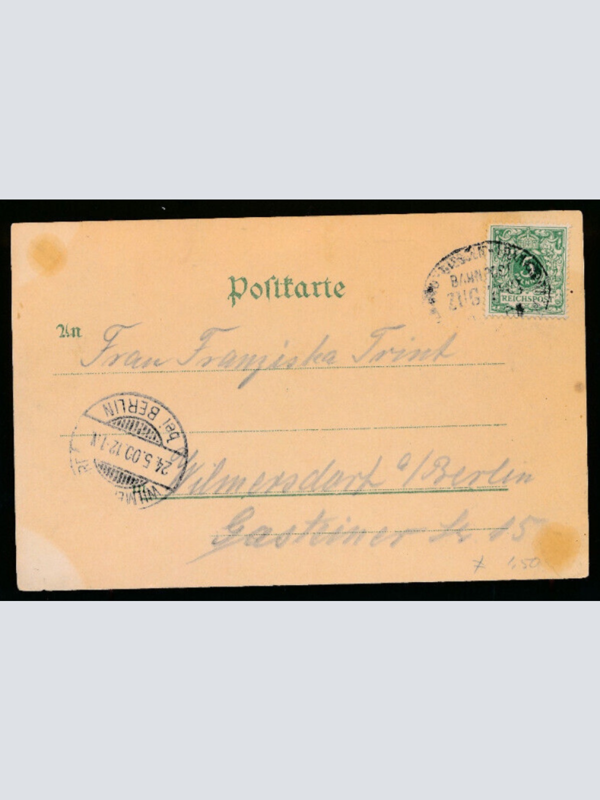 Litho-Karte gruss aus Frankfurt am Main Hessen (591)