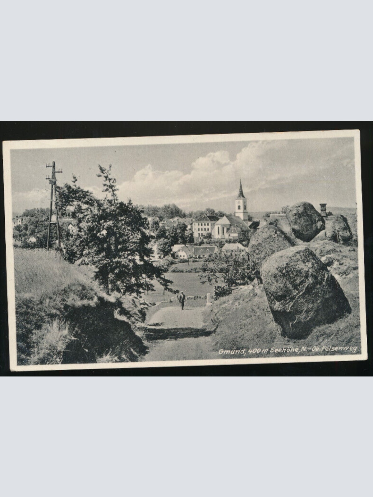 AK aus Gmünd Felsenweg Niederösterreich (609)