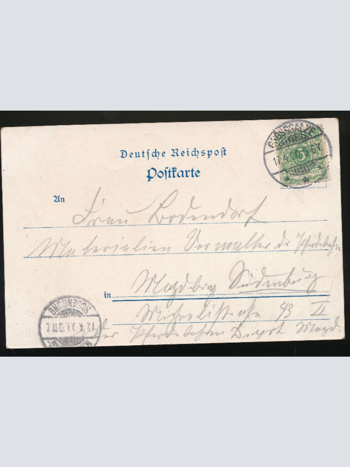 Litho-Karte cote cateral du palais de l'Education Kultuminister Frankreich (626)