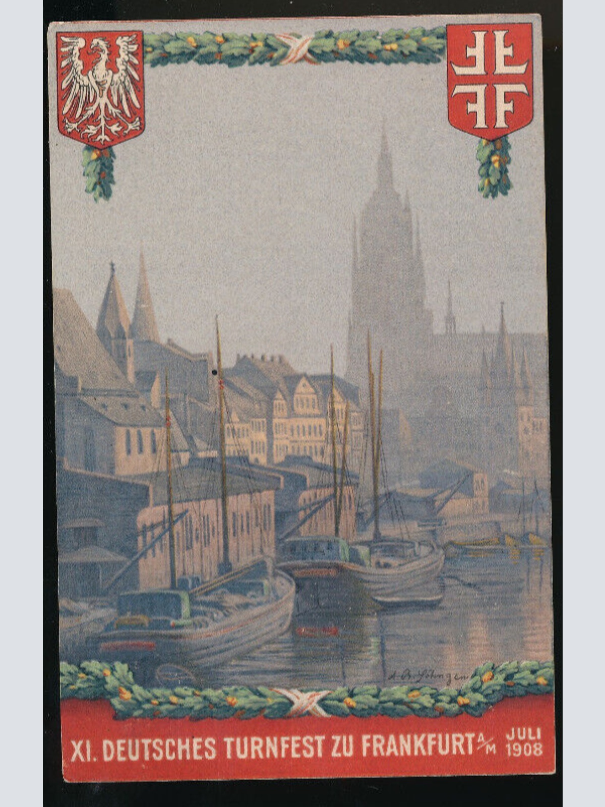 AK aus Frankfurt Deutsches Turnfest Hessen (655)