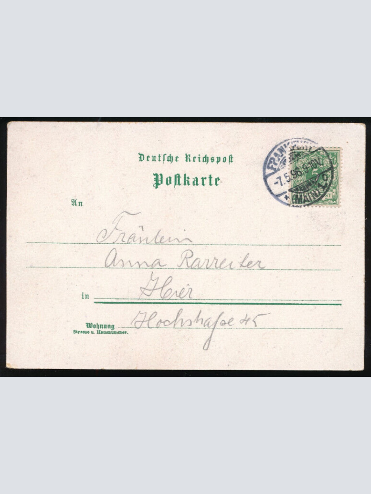 Litho-Karte gruss aus Frankfurt enthüllung des Denkmals Kaiser Wilhelm (654)