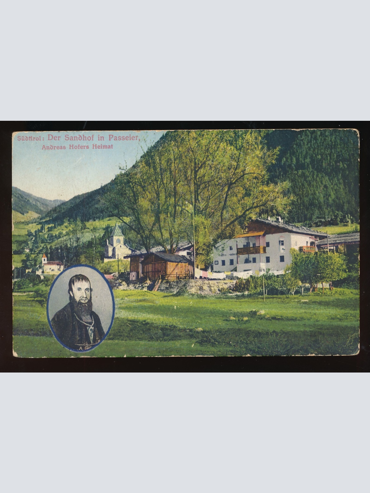 AK aus Südtirol der Sandhof in Passeier Andreas Hofer Heimat Italien (542)