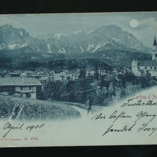 Mondschein-Karte aus Cortina d´Ampezzo Italien (541)