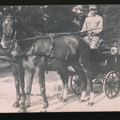 AK aus Grödig Soldat auf Kutsche Salzburg (185)