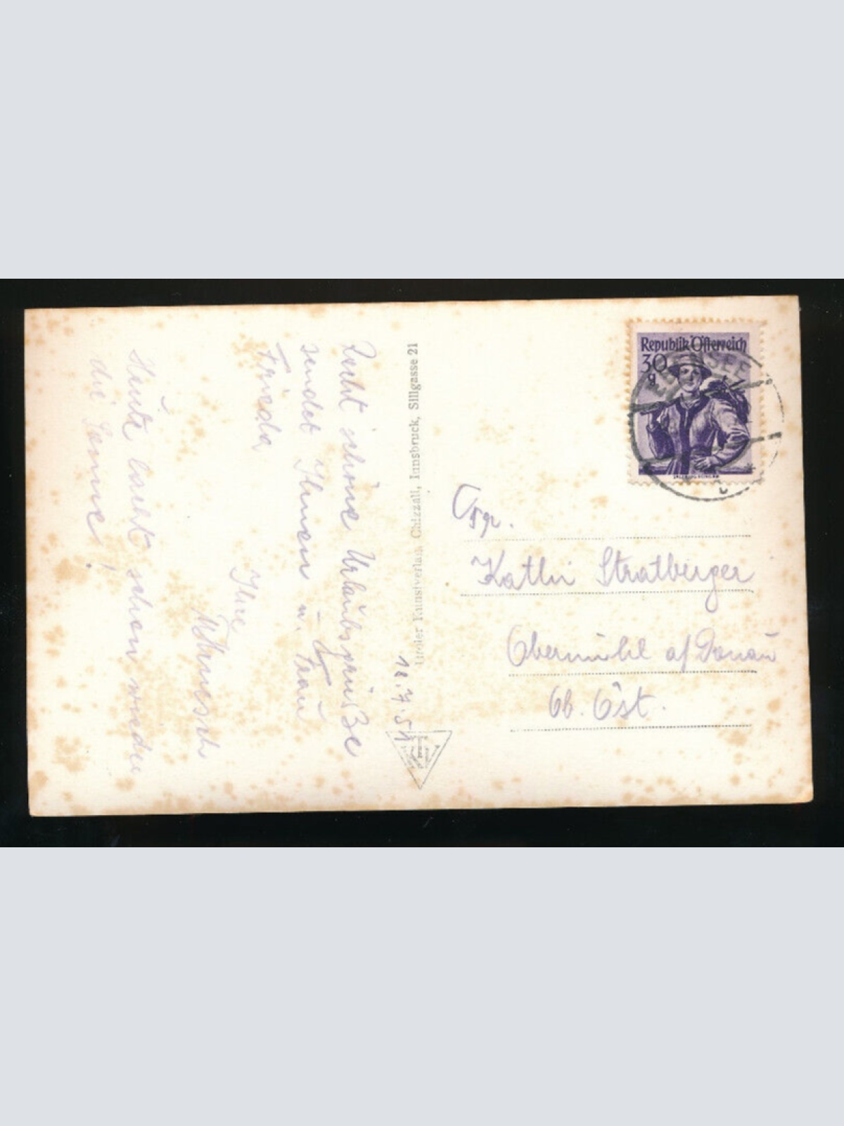 AK aus Ebensee am Traunsee mit Dampfer (738)