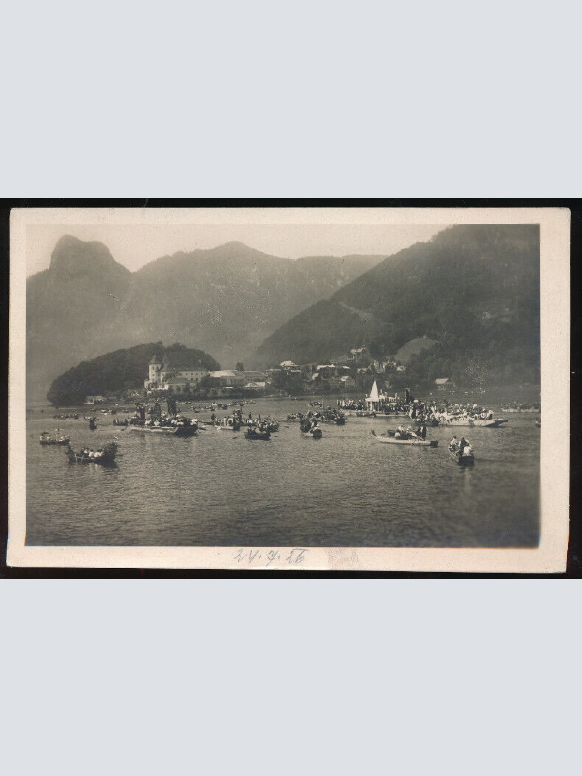 AK aus Traunkirchen Fronleichnamsprzession am Traunsee Oberösterreich (772)