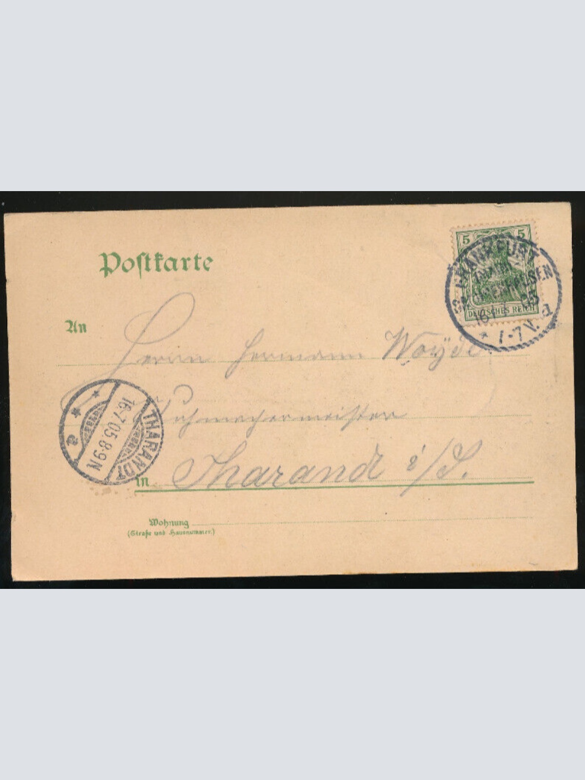 Litho-Karte gruss aus Sachsenhausen Frankfurt Hessen (653)