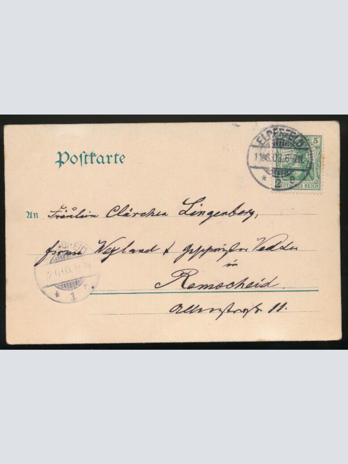 AK aus Elberfeld Rheinland-Pfalz Deutschland (632)