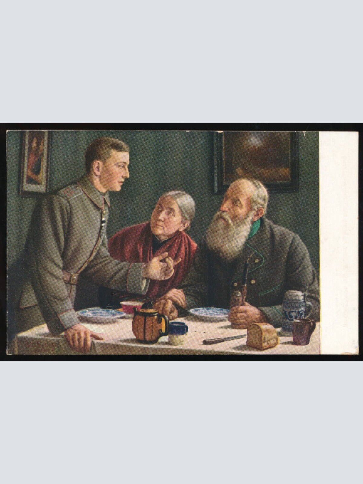 AK Soldat erzählt seinen Eltern wie er das Eiserne Kreuz erwarb (636)