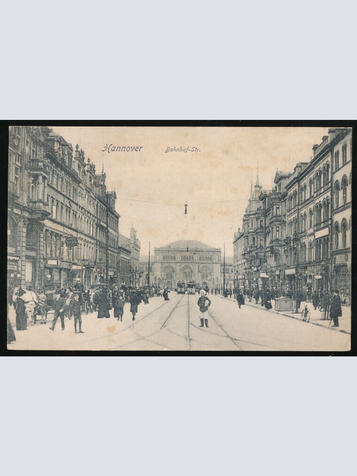 AK aus Hannover Bahnhof Strasse Niedersachsen (660)