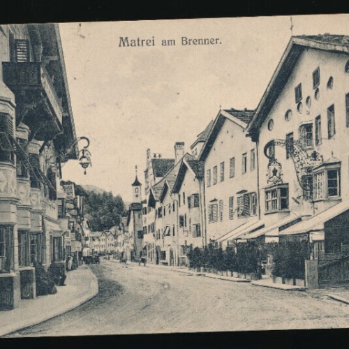 AK aus Matrei am Brenner Strassenansicht Tirol (707)