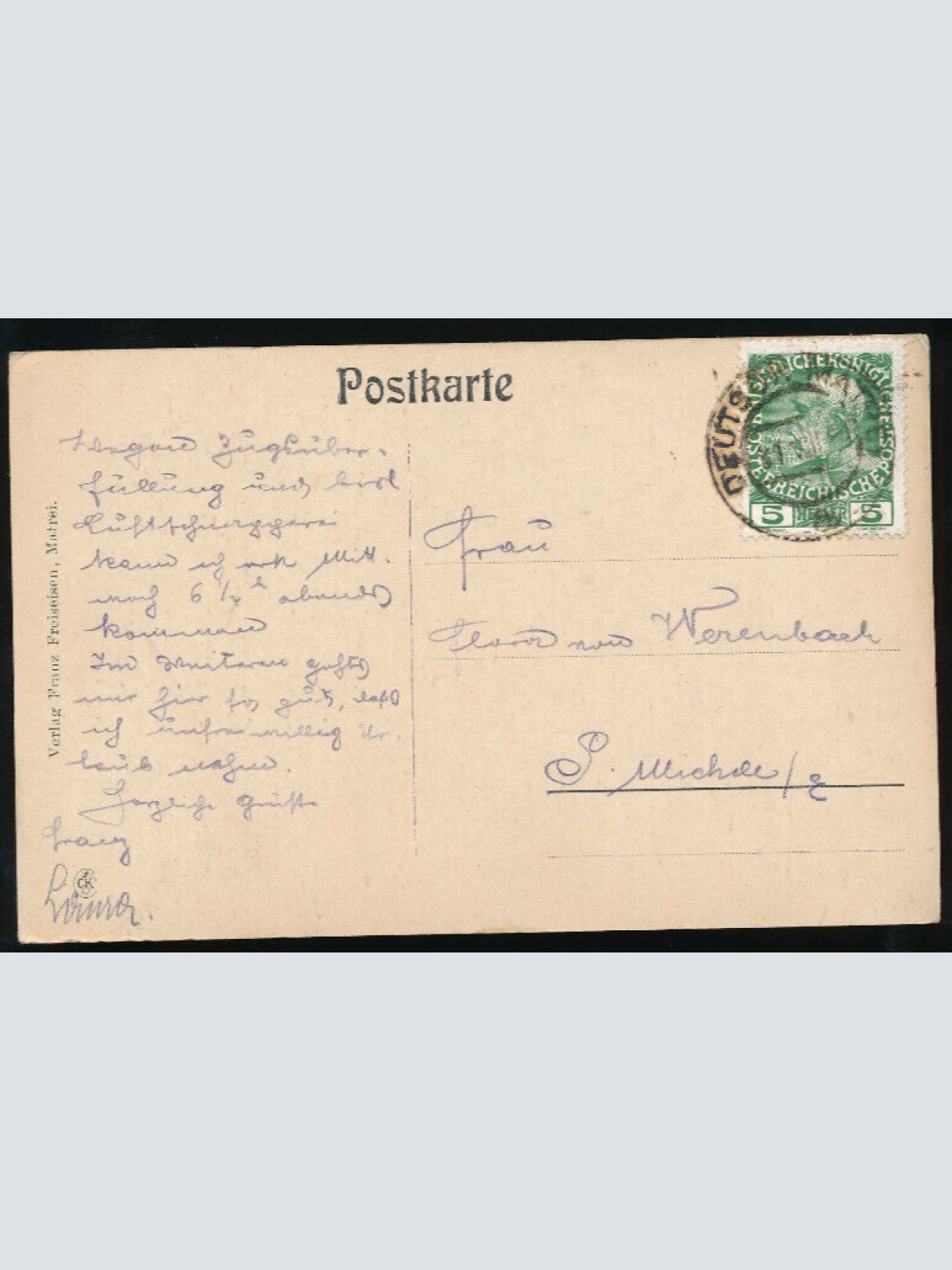 AK aus Matrei am Brenner Strassenansicht Tirol (707)