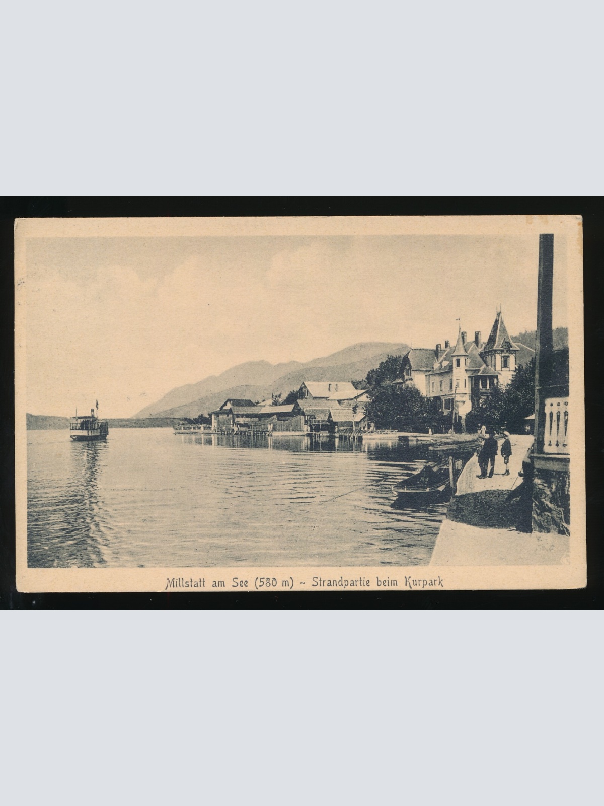 AK aus Millstatt am See Strandpartie beim Kurpark Kärnten (163)