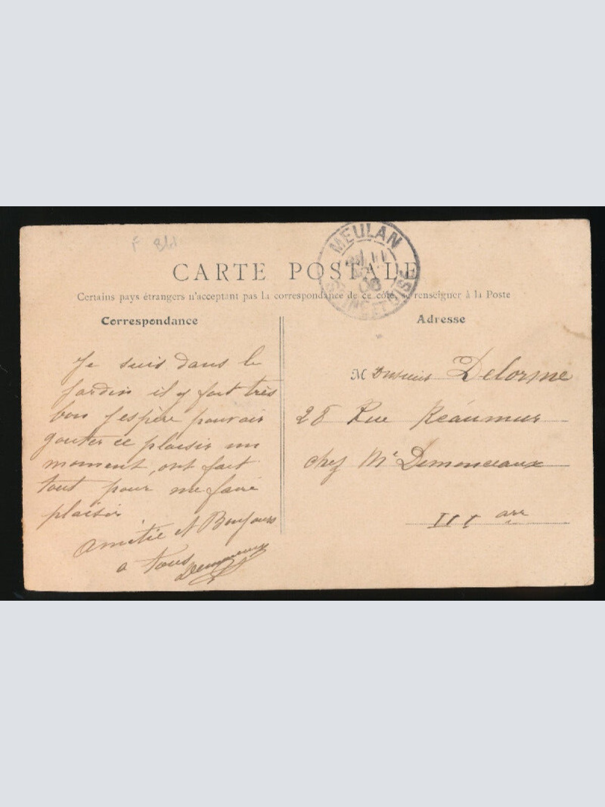 AK aus Meulan Frankreich mit Wäscherin (223)