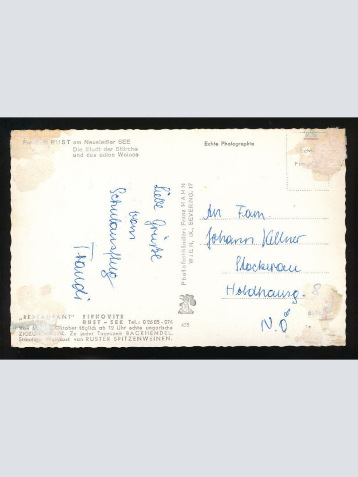 Mehrbild-Karte aus Rust Restaurant Sifkovits Burgenland (221)