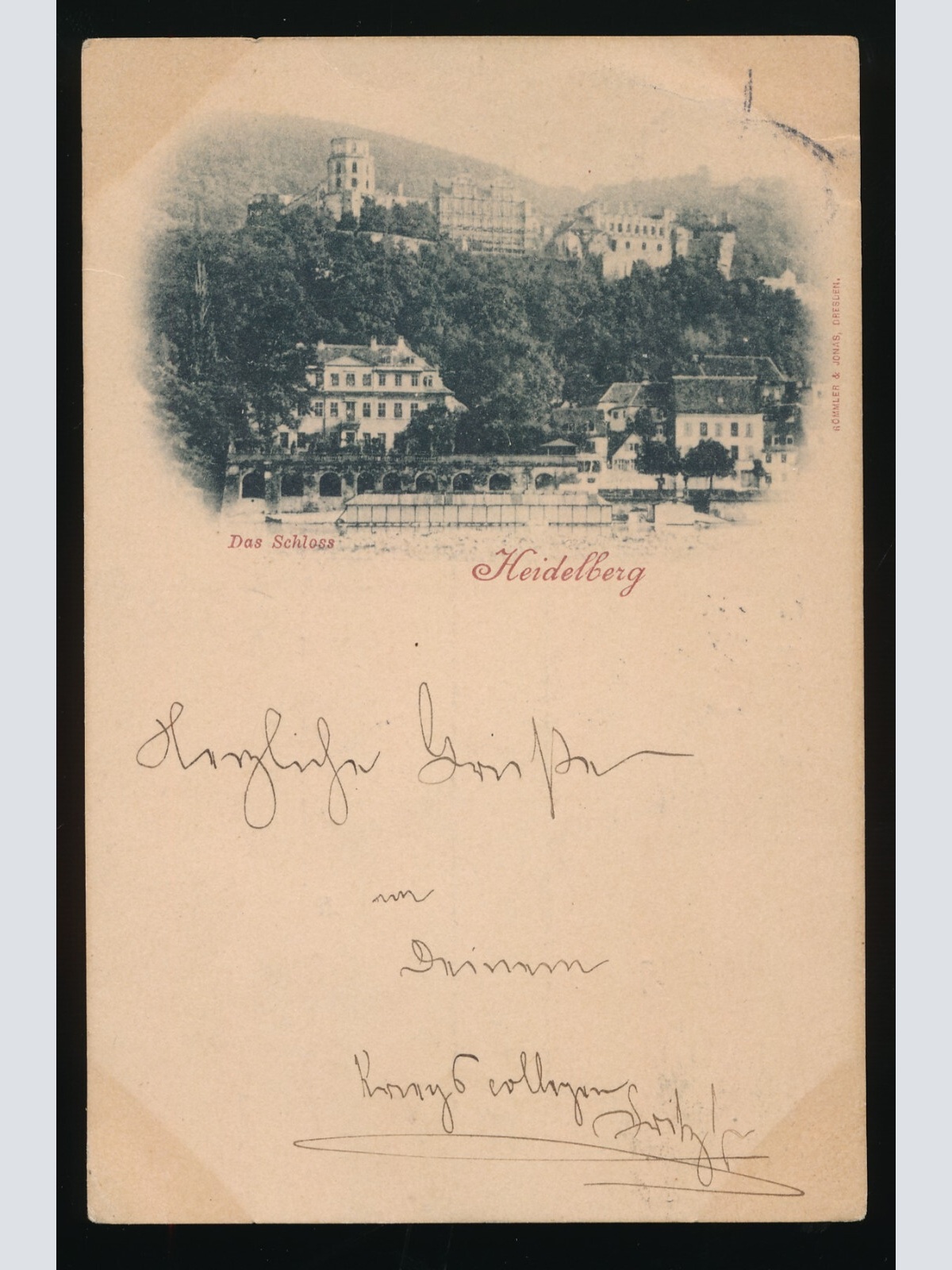 AK aus Heidelberg mit Schloss Baden-Württemberg Deutschland (100)