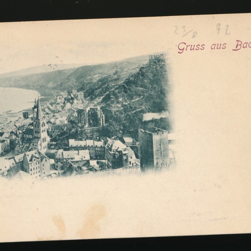 AK gruss aus Bacharach 1897 Rheinland-Pfalz (105)