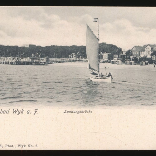 AK aus Wyk am Föhr Nordseebad Landungsbrücke (254)