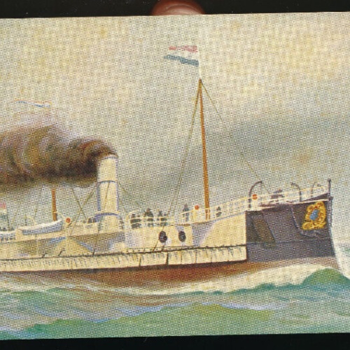 AK vom Holländischen Kanonenboot Stier im Jahre 1868 (904)