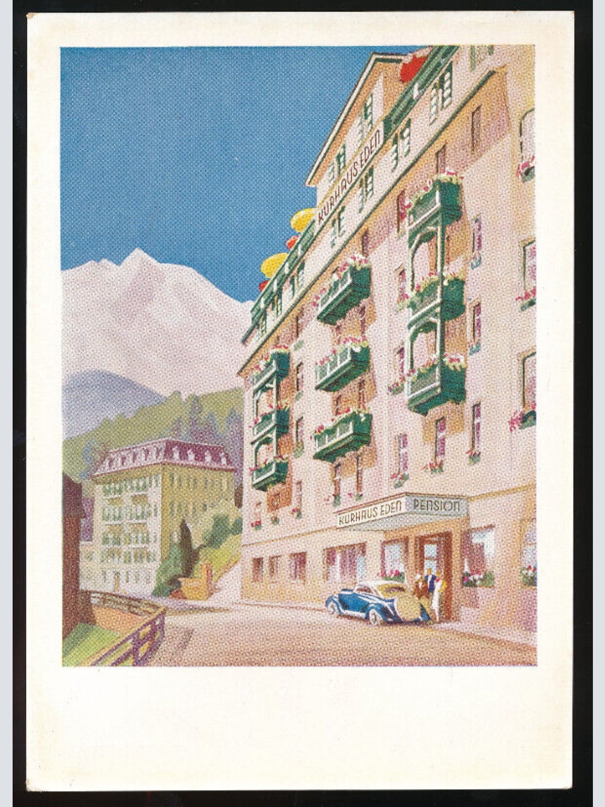 AK aus Bad Gastein Kurhaus Pension Eden Salzburg (958)
