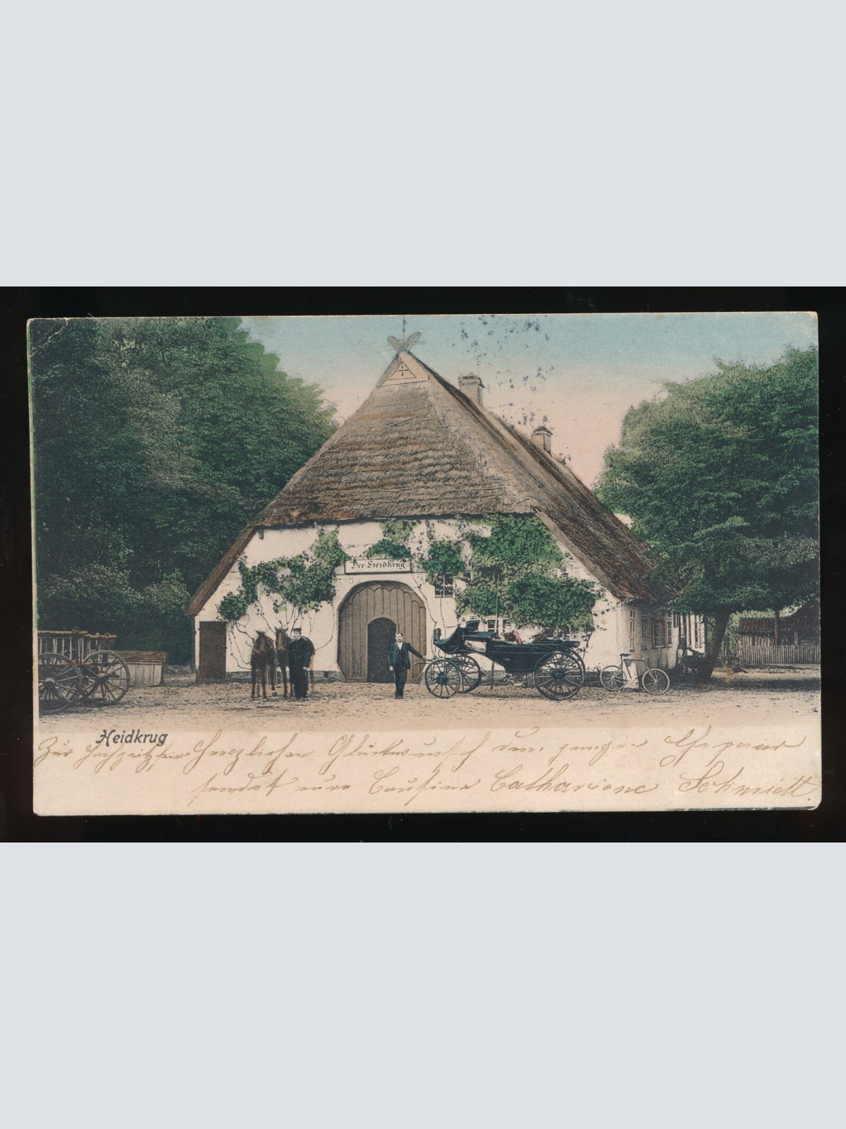 AK aus Walle, Heidkrug mit Kutsche (526)