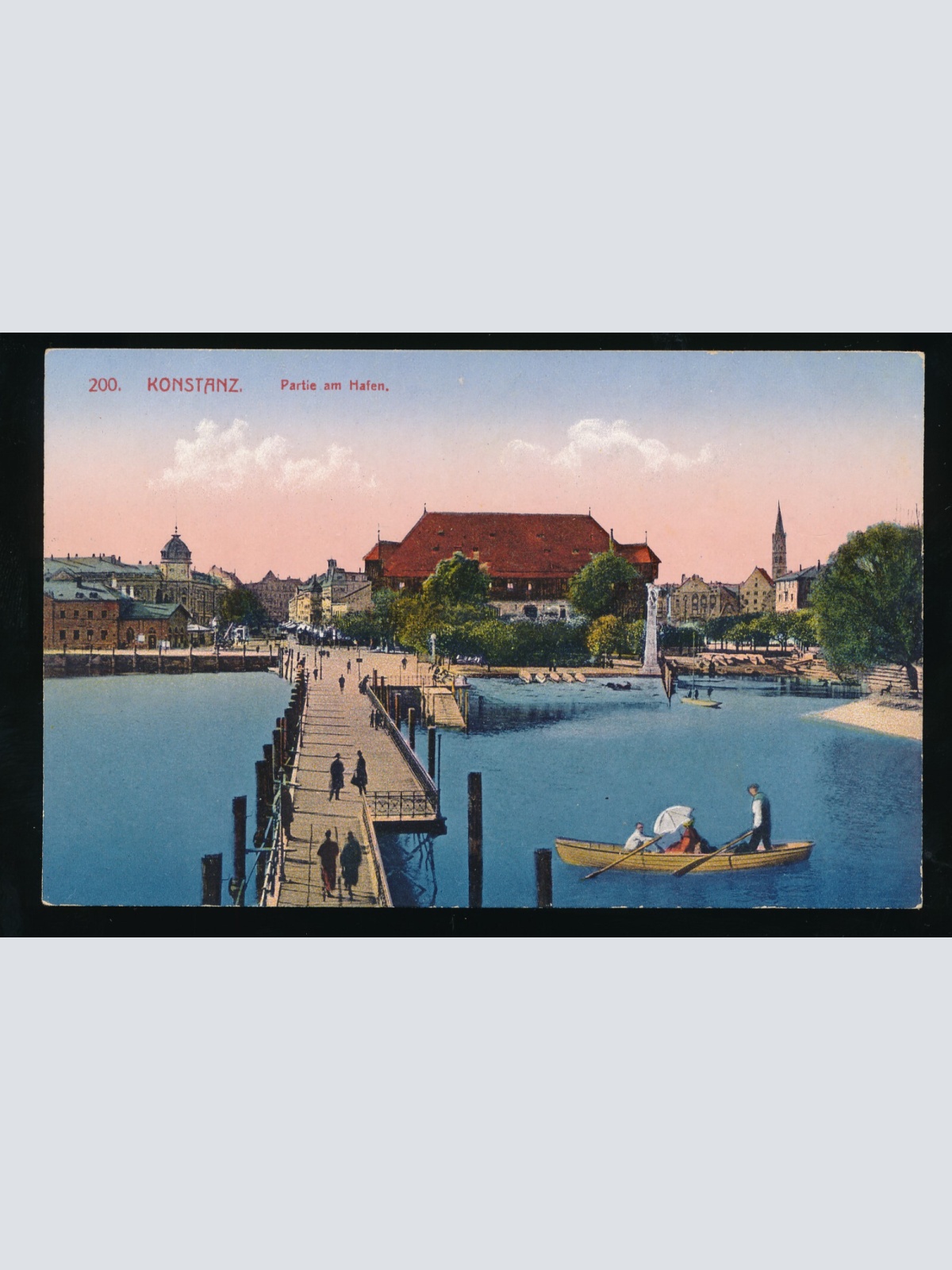 AK aus Konstanz partie am Hafen Baden-Württemberg (530)