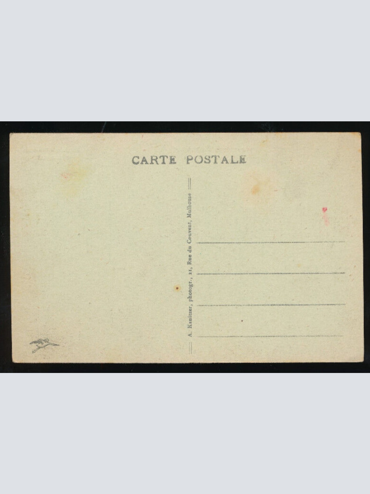 AK aus Chalampe Frankreich mit Dampfer und Hotel de la Couronne P.E. Lucas (524)