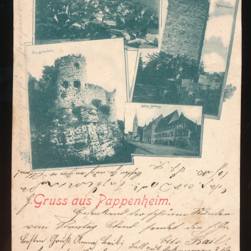 AK gruss aus Pappenheim Bayern Deutschland (438)