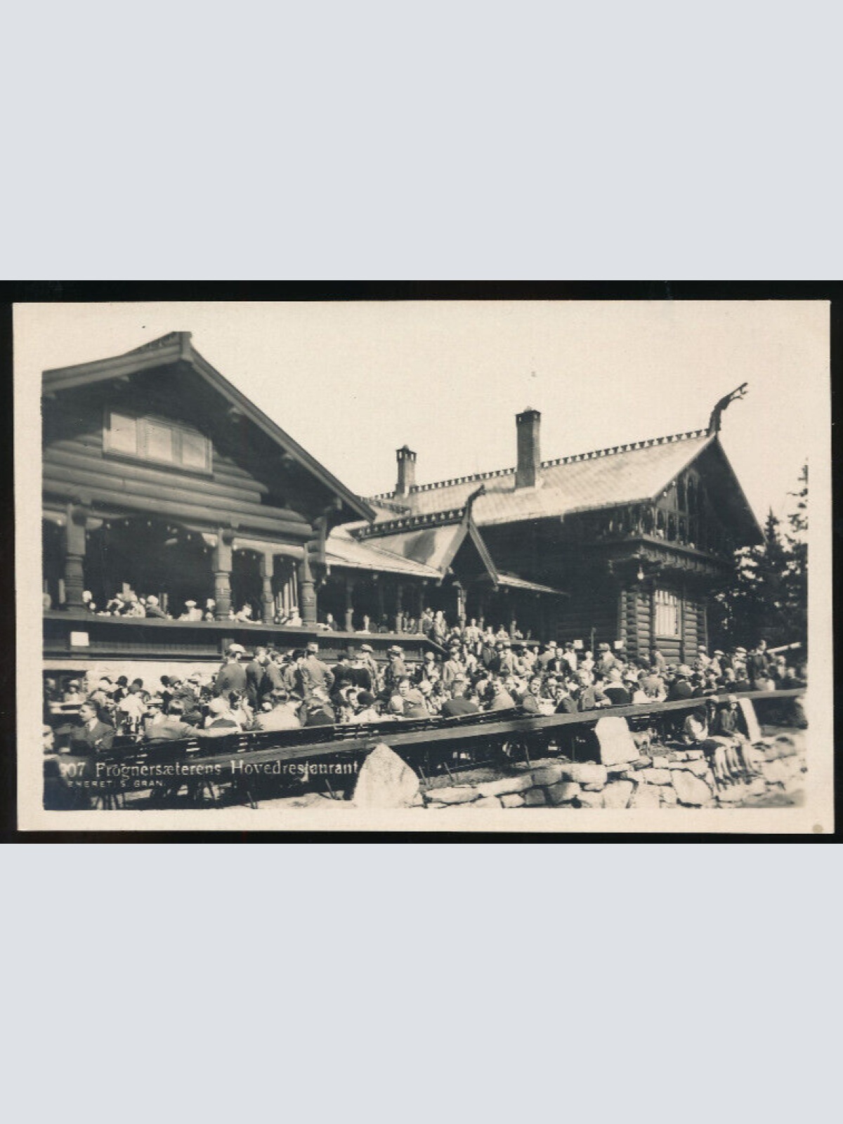 AK aus Oslo vom Frognersaeterens Hovedrestaurant Norwegen (928)